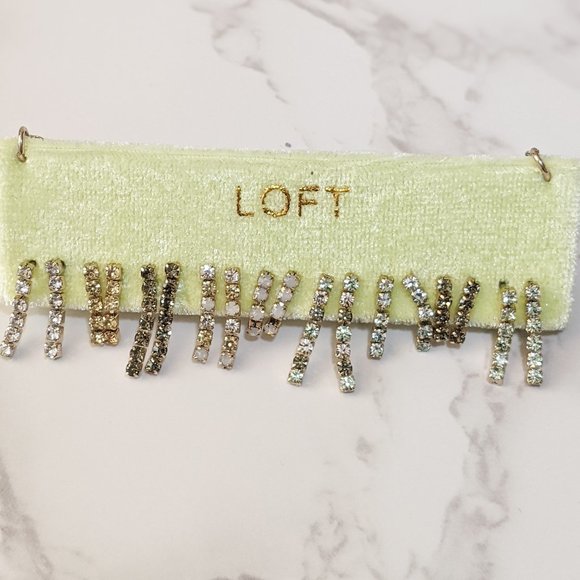 LOFT Velvet Chain Pave Earring Set - Picture 2 of 5